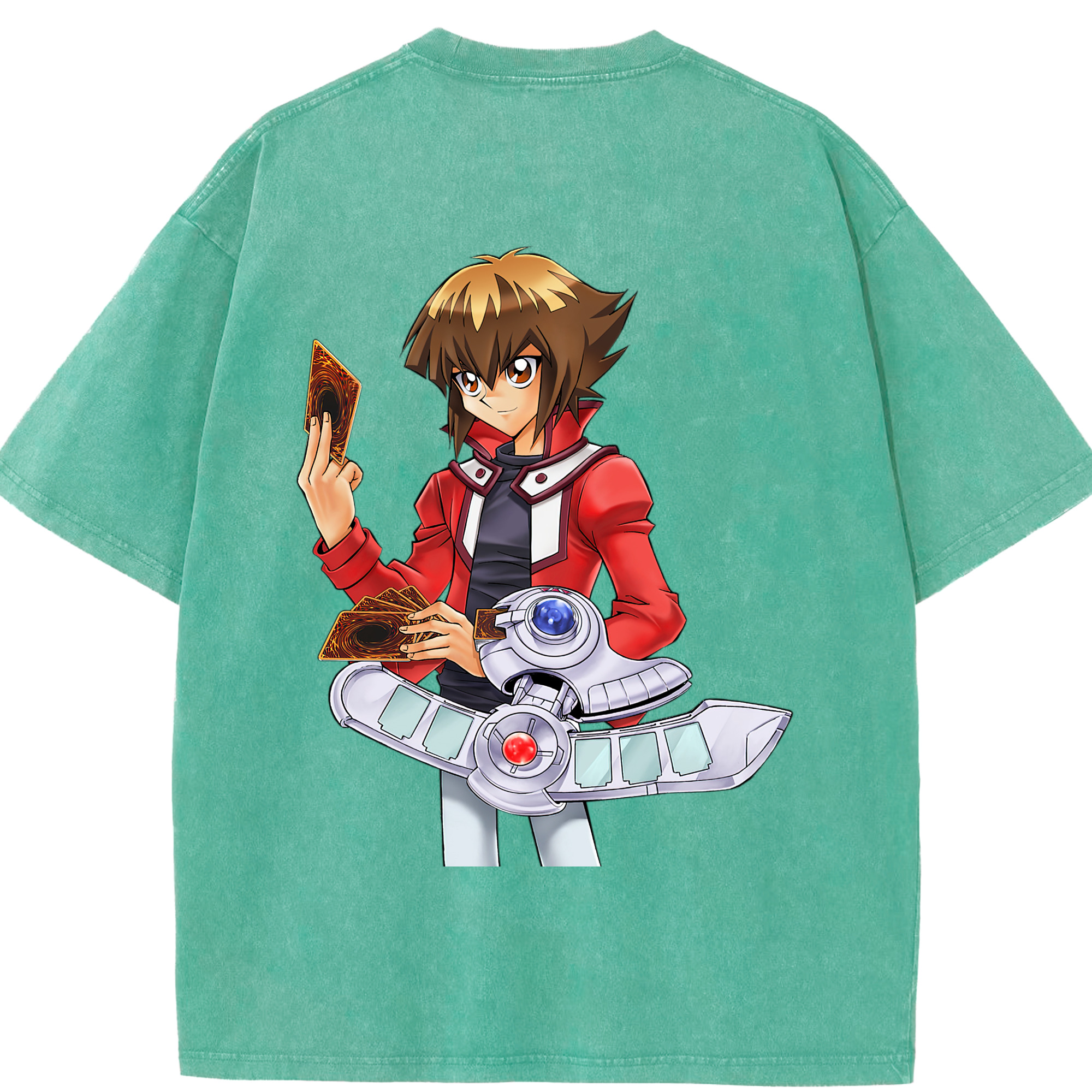 （画像用） 遊☆戯☆王 Yu-Gi-Oh! 綿100% ヴィンテージ風 半袖Tシャツ（背面プリント）